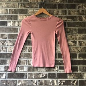 Super cute Mauve tight long sleeve!